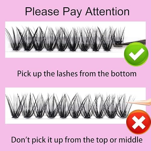 Cluster Lashes 240pcs 40D DIY Eyelash Extension D Curl Long Individual Lashes Mixed Tray Faux Mink Lash Clusters Extensions 0.07 0.10 Black (40D-0.07D-9-16mm) thumbnail 2