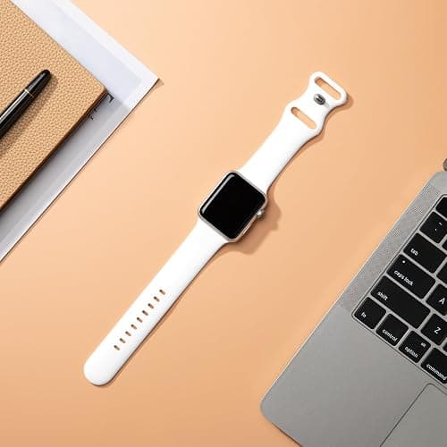 Sycamond Silicone Band Compatible with Apple Watch 41mm 38mm 40mm 49mm 46mm 45mm 42mm 44mm, Replacement Sport Strap Wristband for iWatch Series 11 10 9 8 7 6 5 4 SE Ultra 3 2 1 Women Men thumbnail 2