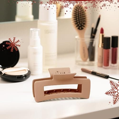 TOCESS 8 Pack Big Hair Claw Clips for Women Large Claw Clip for Thin Thick Curly Hair 90's Strong Hold 4.33 Inch Nonslip Matte Jumbo Hair Clips (8 Pcs) thumbnail 4