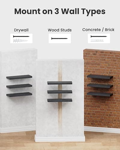 black floating shelves thumbnail 7