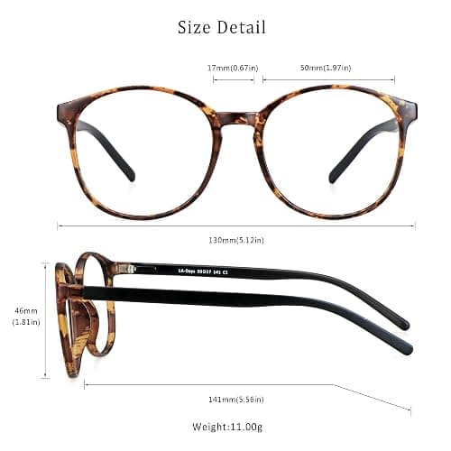 LifeArt Blue Light Blocking Glasses, Anti Eyestrain, Computer Reading Glasses,TV Glasses for Women Men thumbnail 6