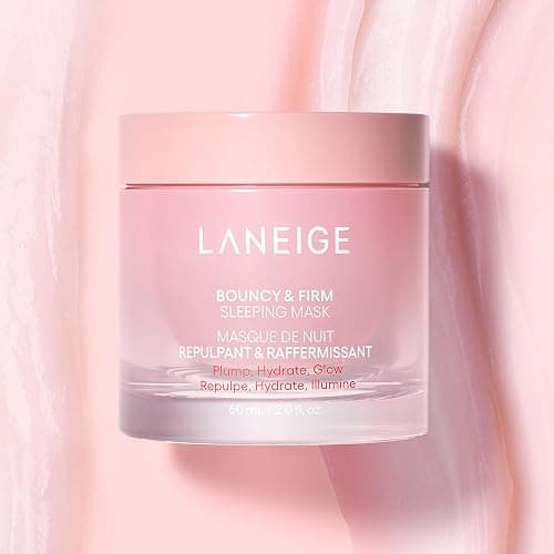 LANEIGE Bouncy and Firm Sleeping Mask: Revitalize, Smooth, Peony & Collagen Complex, Barrier-Boosting Hydration thumbnail 2