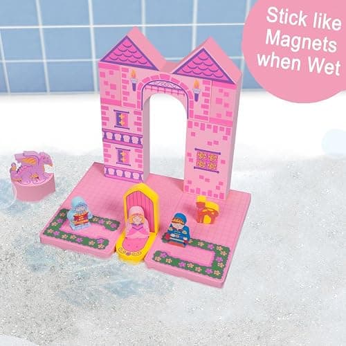 BathBlocks Floating Castle Bath Toy Princess Bath Toys thumbnail 3