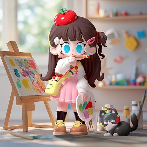 Milay Daily Times Series Single Box (Contains 1 Figure), Blind Box Cute Figures Collectible Toys Birthday Gifts thumbnail 6