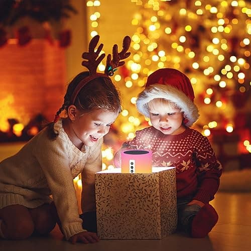Enceinte Bluetooth Reveil Veilleuse, Lampe de Chevet Tactile avec Machine à Bruit Blanc, Haut-Parleur Bluetooth Veilleuse Enfant Réveil Lumineux Idee Cadeau Ado Fille,Enfant, Femme, Anniversaire, Noel | Réveil Lumineux Enfant et Ado, 15 Sons Apaisants avec Bruit Blanc, Lampe Tactile 48 Couleurs, Cadeau Noel et Anniversaire thumbnail 7