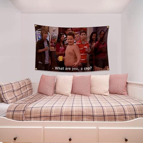Funny Flag Gibby What are You, A Cop? 3 * 5 Feet With Four Brass Buttonholes For Hanging Suitable For Indoor And Outdoor University Dormitory Party Tapestry thumbnail 6