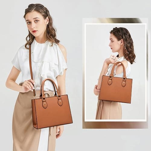 CHICAROUSAL Crossbody Purses and Handbags for Women PU Leather Tote Top Handle Satchel Shoulder Bags thumbnail 3