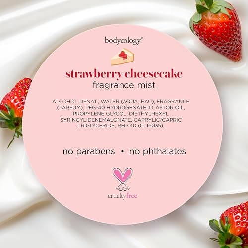 Bodycology Long-Lasting Fragrance Body Mist, Strawberry Cheesecake, 8 fl oz thumbnail 7