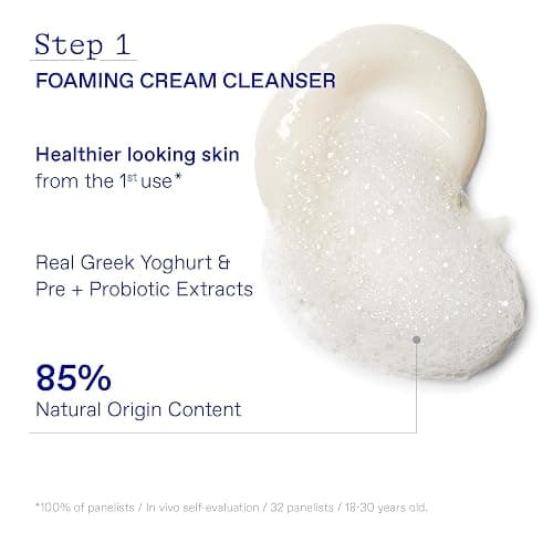 KORRES Greek Yoghurt Hydration Boost Trio Set, 3-Step Skin Care Kit with Foaming Cream Cleanser, Eye Gel & Probiotic Gel Cream, Pre & Probiotics for Balanced Hydration, Clean Beauty, 3 Piece Set thumbnail 3