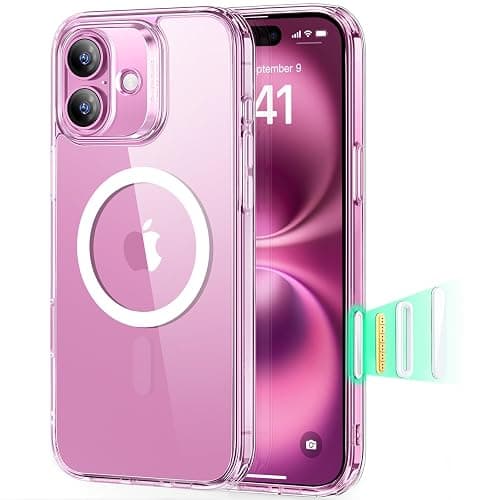 ESR for iPhone 16 Case, Camera Control, Compatible with MagSafe, Shockproof Military-Grade Protection, Magnetic Phone Case for iPhone 16, Classic Hybrid Case (HaloLock), Clear - Image 1