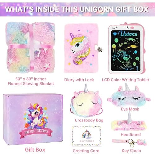 Jenria Unicorn Gifts for Girls, Girls Toys Age 6-8, Christmas Birthday Gifts for Girls Age 3 4 5 6 7 8 Years Old Girl Birthday Gift Ideas, Unicorn Toys, for Daughter, Niece thumbnail 2