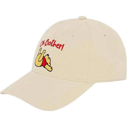 Disney Winnie The Pooh Dad Hat, Adjustable Cotton Baseball Cap with Curved Brim - Image 1
