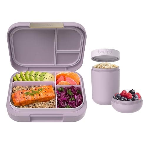 Bentgo® Modern Bento-Style Lunch Box Set With Reusable Snack Cup (Orchid) - Image 1