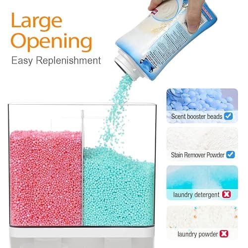 Conworld Laundry Detergent Dispenser, Scent Booster Beads Dispenser for Laundry Room Organization, Suitable for Beads, Stain Remover Powder thumbnail 5