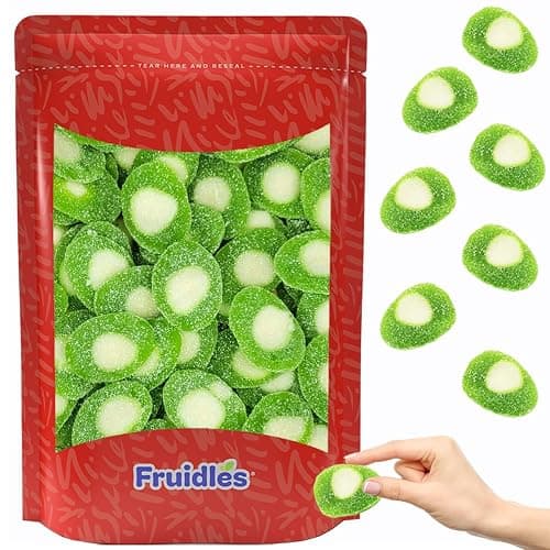 Fruidles Sour Kiwi Slices, Soft Chewy Gummy Candy, Fat-Free (Half-Pound) - Image 1