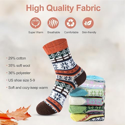 besky Warm Socks for Women Cozy Fuzzy Winter Socks thumbnail 5
