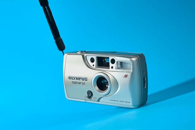 Vintage Olympus Trip AF 50 Camera With Box, Manual And Strap thumbnail 8