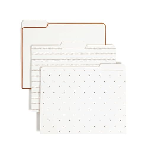 U Brands Desktop Fashion Filing Set, Desktop Organizer, Rose Gold Wire Metal, 10 Piece Office Gift Set (2104U00-01) thumbnail 7