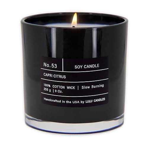 Lulu Candles | Capri Citrus | Luxury Scented Soy Jar Candle | Hand Poured in The USA | Highly Scented & Long Lasting (9 Oz.) - Image 1