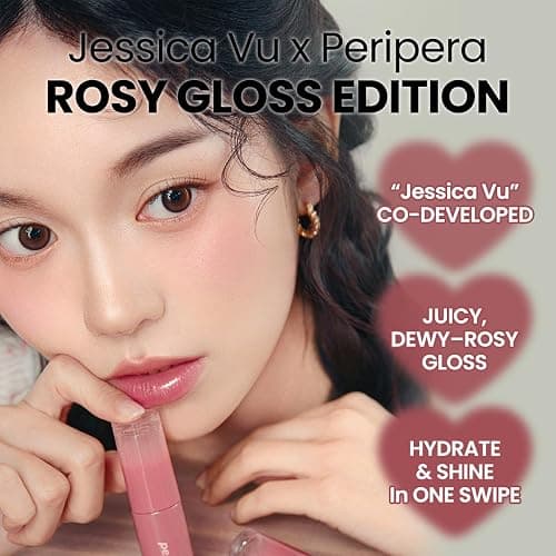 Peripera Ink Mood Glowy Tint | Lip-Plumping, Naturally Moisturizing, Lightweight, Glow-Boosting, Long-Lasting, Comfortable, Non-Sticky, Mask Friendly, No White Film 033 ROSY WISH thumbnail 2