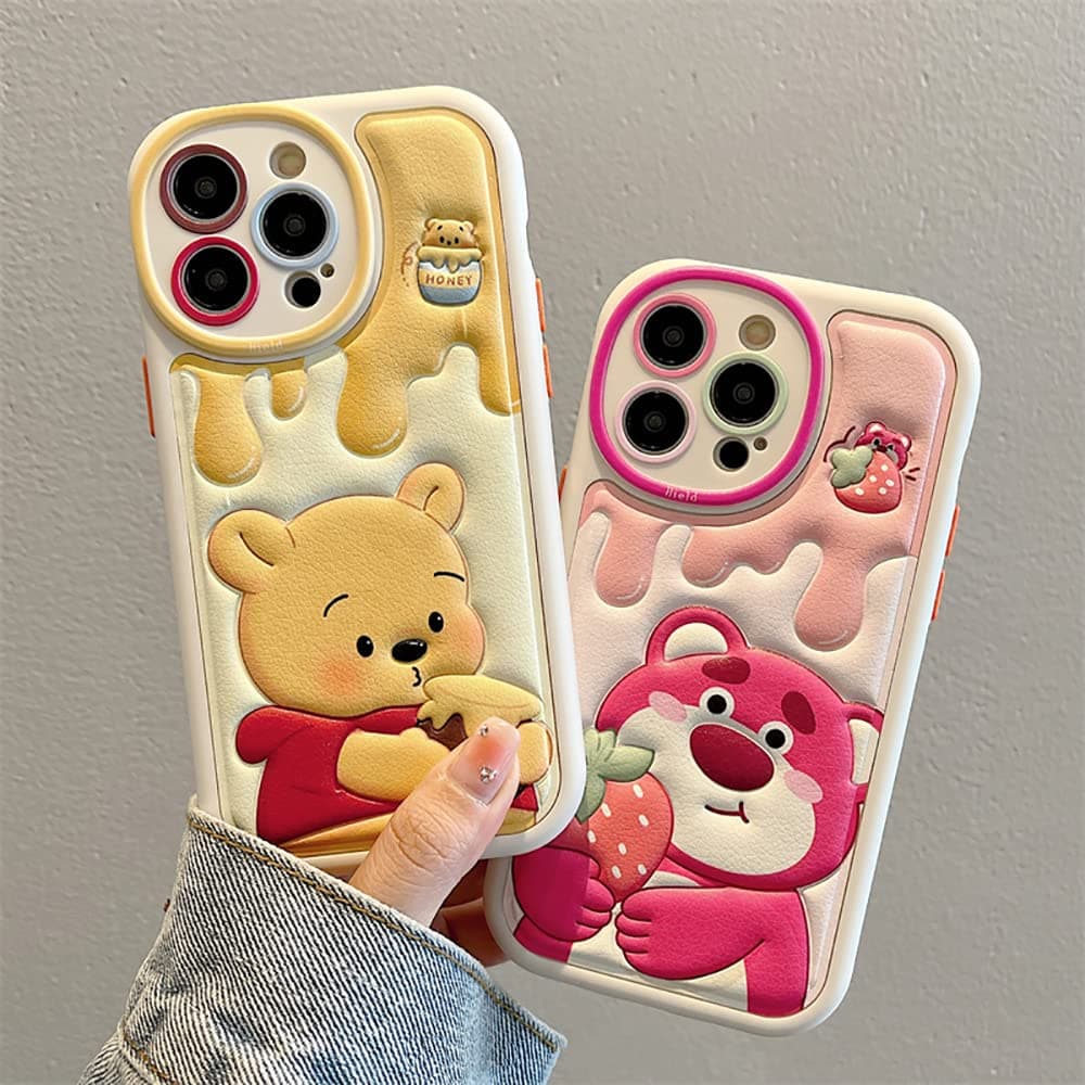 Funda compatible con iPhone 15 Pro Max de dibujos animados, correa de TPU suave a prueba de golpes para niños y niñas y mujeres thumbnail 3