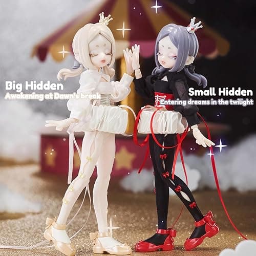 CALEMBOU BJD Blind Box, Eve Lynna Series 18cm Ball Jointed Doll, Cute Dress Up Doll with Joints, Collection Action Figure Toys, Gift for Girls Boys (Eve Lynna-1box) thumbnail 5
