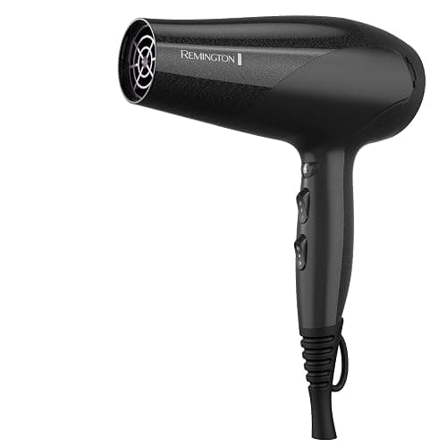 Remington Damage Protection Hair Dryer with Ceramic Ionic Tourmaline Technology, Black, Diffuser and Concentrator, 3 Piece Set thumbnail 2