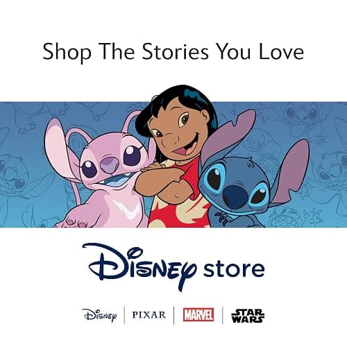 Disney Store Official Angel Large Soft Toy, Lilo and Stitch, 55cm/21”, Plush Cuddly Character, Pink Alien with Embroidered Details and Soft Feel Finish - Angel thumbnail 7