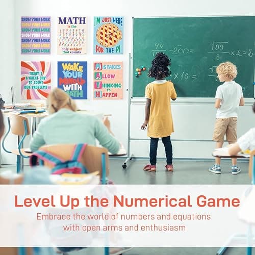 S&O Math Posters for Elementary School - Arithmetic Classroom Displays - Learning Space Prints for Mathematics - Number Charts for Middle Institute - Study Section Decor - Inspirational Notices - 10PC thumbnail 5