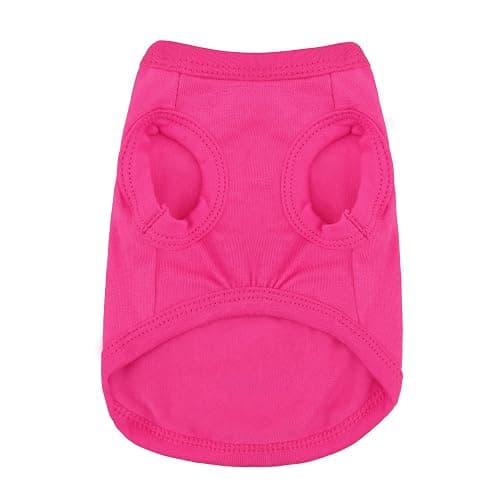 Stylish Dog Clothes: Expressive Cotton Puppy Shirt Vest for Small and Medium Dogs, Featuring 'Cute but Psycho' Slogan Print - Perfect for Showing Off Your Pet's Unique Style! Light Pink S thumbnail 2