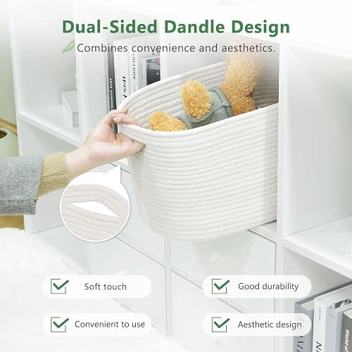 white storage bins pack of 2 thumbnail 6