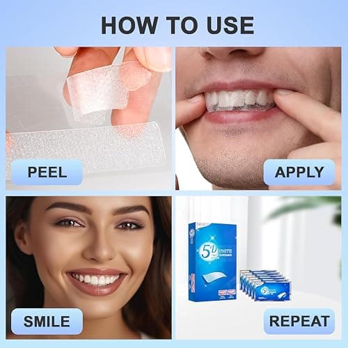 Teeth Whitening Strips 14 Treatments - Whitening Strips Without the Sensitivity - Enamel Safe for Whiter Teeth - Sensitivity Free - 28 Strips (14 Count Pack) O diário de Anne Frank thumbnail 2