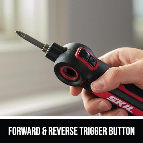 SKIL Twist 2.0 Rechargeable 4V Screwdriver with Pivoting Head, Torque Setting, USB-C Charging Cable, 28 PC Bit Set & Carrying Case- SD5619-02 thumbnail 5
