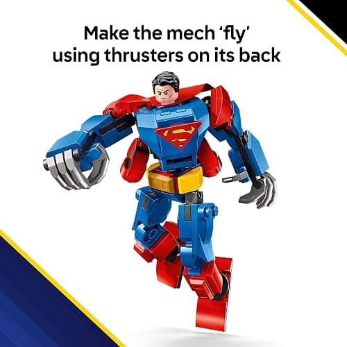 LEGO DC Superman Mech vs. Lex Luthor Building Toy - Superman Toy for Kids, Boys and Girls, Ages 6+ - Buildable Action Figure - Superhero Gift for Birthday - 76302 thumbnail 6