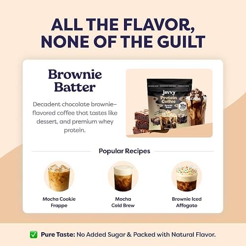 Protein Iced Coffee - Discontinued - Premium Whey Protein & Iced Coffees, 100% Natural Cold Brew, Zero Artificial Flavors & Sweeteners, 80mg Caffeine, No Added Sugar, 20 Servings, Brownie Batter V3 thumbnail 8