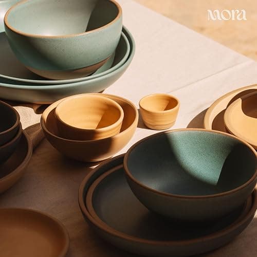 Mora Nano Ramekins Set of 4, 2oz Ceramic Pottery Sauce Cups - Merrigold thumbnail 8