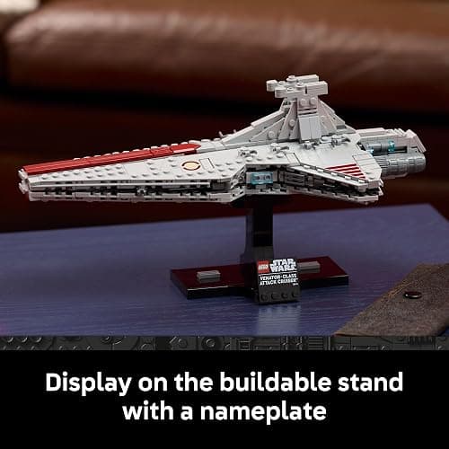 LEGO Star Wars Venator-Class Attack Cruiser Building Set for Adults, Men & Women, Ages 18+ - Movie Collectible & Room Decor for Office, Bedroom, or Book Shelf - Gift Idea for Birthdays - 75441 thumbnail 5
