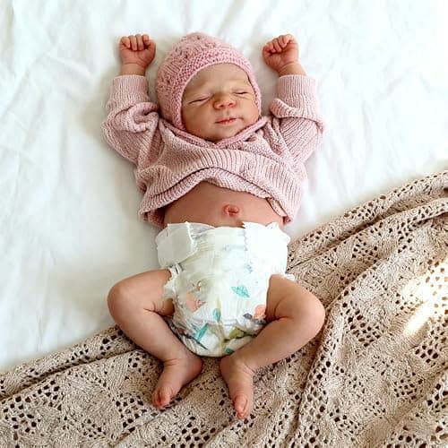 Anano Full Silicone Baby Doll-18 in Reborn Baby Dolls Silicone Full Body, Realistic Babys Doll Girl, Anatomically Correct Newborn Babys, Real Life Reborn Dolls with Accessories thumbnail 6