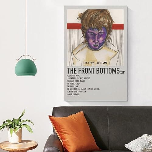 ZANLIART The Front Bottoms Album Cover Canvas Print Music Poster for Room Aesthetic Unframe-style12x18inch(30x45cm) thumbnail 5