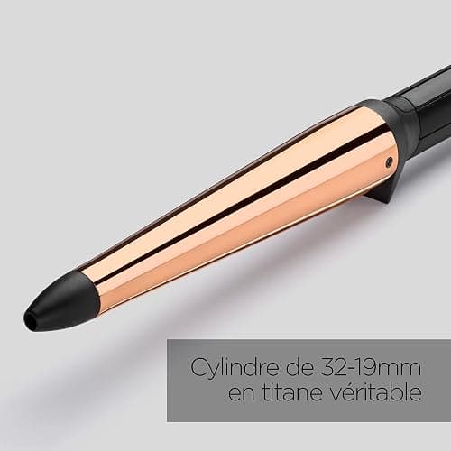 BaByliss - C458E - Boucleur Salon Brilliance Conical pour réaliser rapidement des boucles naturelles thumbnail 3