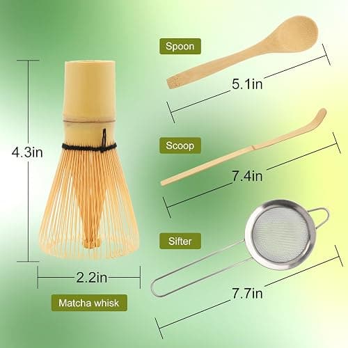 Maredash Matcha Whisk Set,Matcha Whisk,Matcha Set,Bamboo Whisk,Matcha Kit,Chasen Matcha Stirrer,Made from 100% Natural Bamboo,Durable and perfect for making matcha tea thumbnail 3
