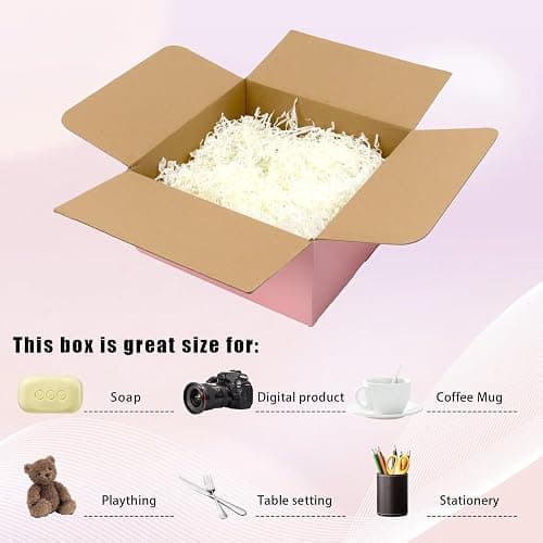 8x8x4 Pink Shipping Boxes, 30 Pack Mailing Boxes for Small Business, Corrugated Cardboard Boxes for Shipping, Packaging thumbnail 6