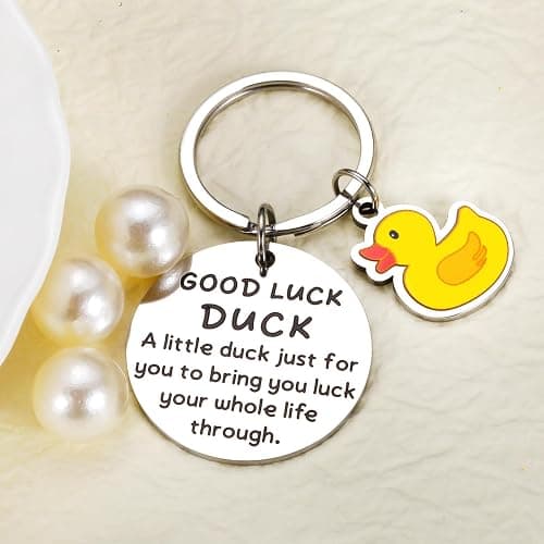 Duck Keychain, Stocking Stuffers for Adults Women, Positive Duck Good Luck Charms, Christmas Gifts for Teen Girls, Ducks Gifts Funny Keychain, Lucky Ducks Christmas Keychains, Novelty Gift Cheer Gift thumbnail 4