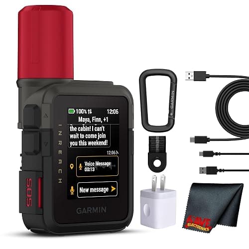 Garmin inReach Mini 3 Plus Satellite Communicator Color Touchscreen Bundle | For Off-Grid Messaging, SOS & Location Sharing | Interactive SOS | LiveTrack | 350-Hour Battery + More - Image 1