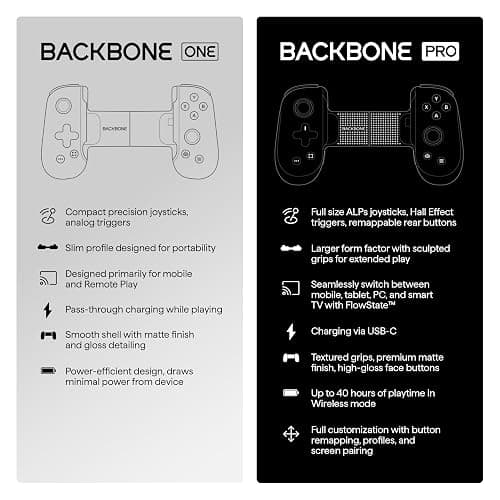 BACKBONE One Mobile Gaming Controller for iPhone 14 & Older (Lightning) 2nd Gen, Phone Controller, Play Xbox, PlayStation, PC, App Games & More (With 3 Months of Apple Arcade Access) thumbnail 9