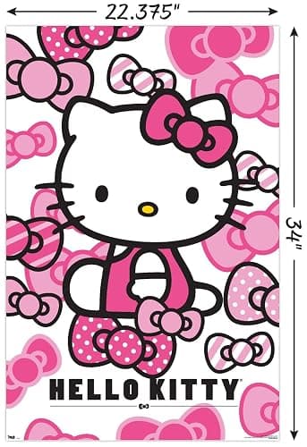 Trends International Hello Kitty Bows Wall Poster 22.375" X 34" thumbnail 3