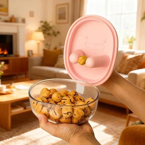 Kitorantor No-Mess Snack Box, Reusable Snack Containers With Silicone Box, Portable Dust-Proof Containers for Home and Travel, Leakproof Snackle Packs for School, Picnic, Office (Pink) thumbnail 6