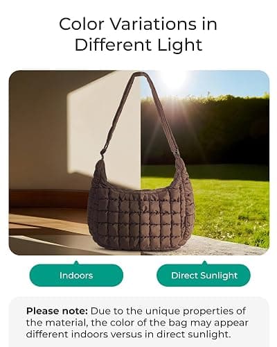 BAGSMART Quilted Crossbody Bags for Women Lightweight Puffer Purse Shoulder Hobo Bag for Daily Use Travel Essentials thumbnail 6