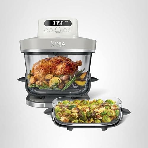 Ninja Crispi Pro 6-in-1 Glass Air Fryer | With Nontoxic, 6qt & 2.5qt Containers & Lids | Microwave, Freezer, Dishwasher Safe | 450°F Max Temp | 1800 Watt | Bone | AS101LG thumbnail 13
