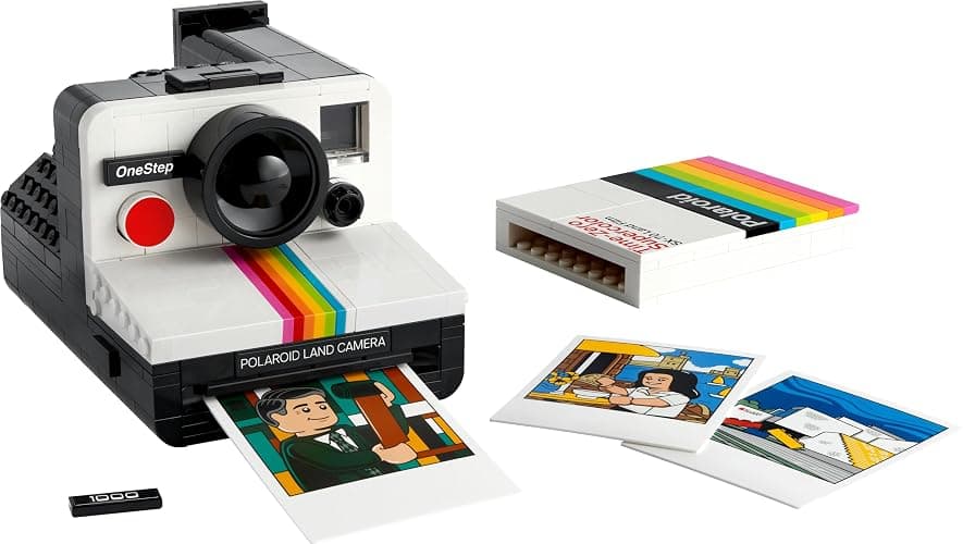 LEGO Ideas Polaroid OneStep SX-70 Camera Set for Adults, Collectible Vintage Model Kit to Build with Authentic Details, Creative Activity, Photography Gifts for Men, Women, Him, Her & Teens 21345 thumbnail 9